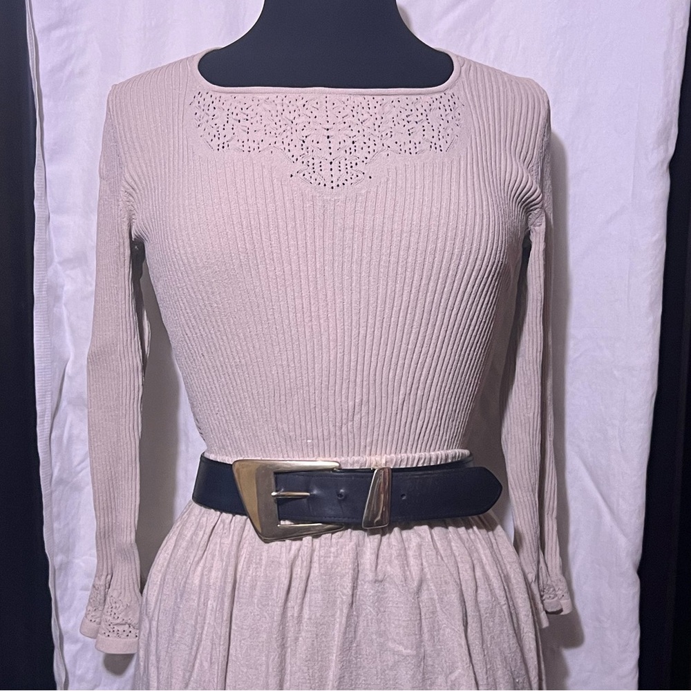 Cream Bell Sleeve Top